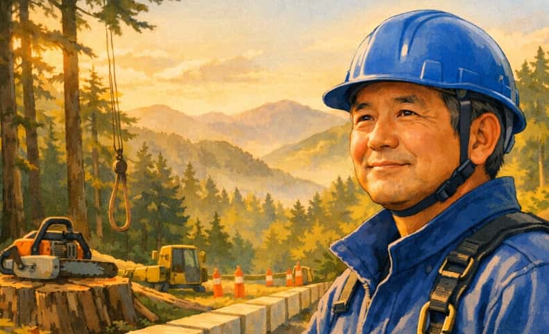 🌲「危ない現場は私が行く」──40年の技と地域への思いで山を守る、千明造林の流儀