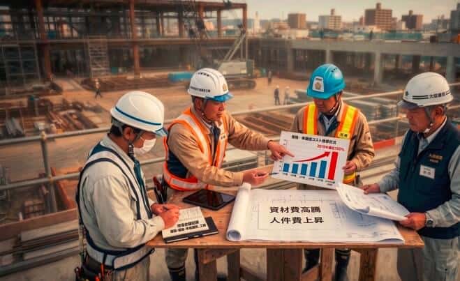 庁舎の工事費が2019年度比5割増に!資材・労務費の高騰で中小建設会社はどう動く?