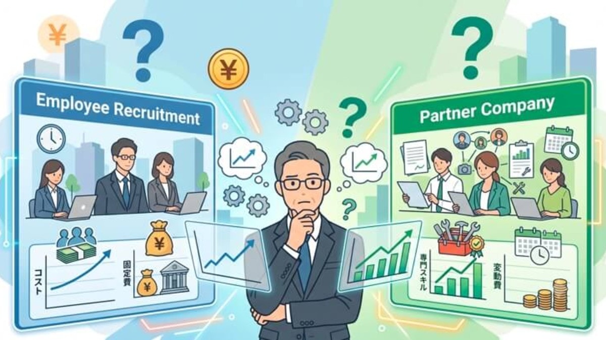 社員採用と協力会社活用、コスト面で得なのはどちら?人件費と利益から考える賢い選択