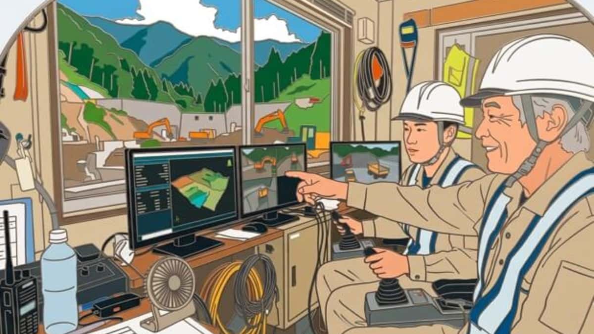 砂防現場の担い手不足に光、遠隔操作が広げる採用と技術継承の形