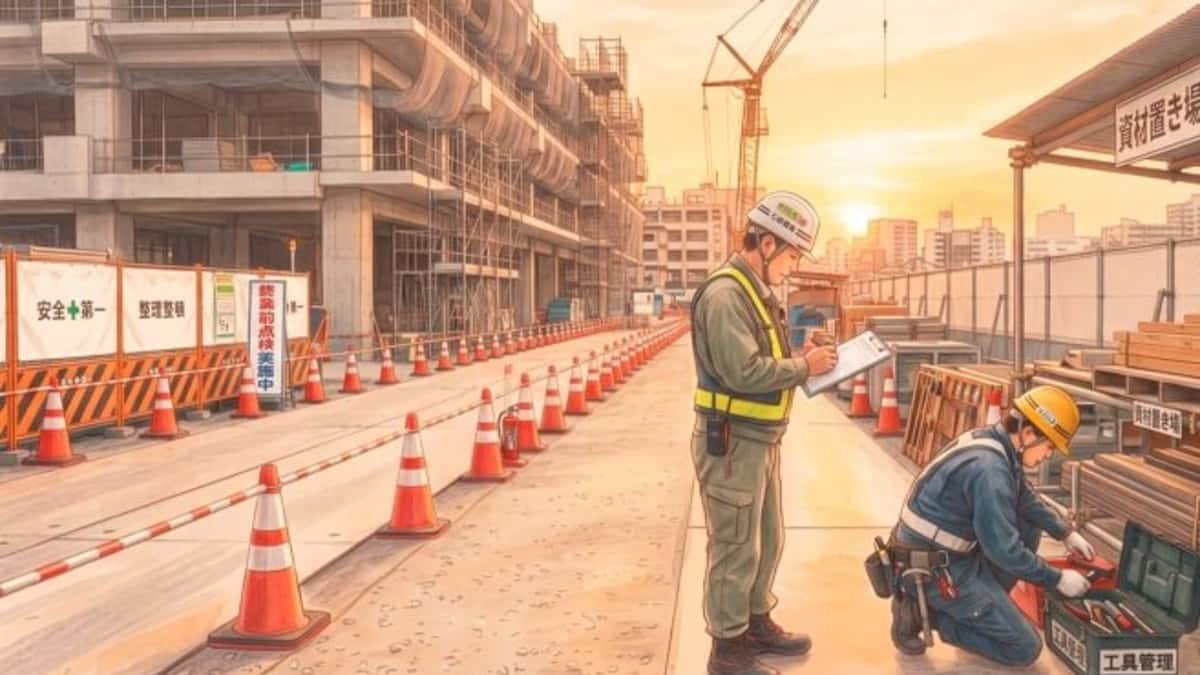 夏の現場で見落としがち!夕方の片付けが翌日の安全を左右する理由