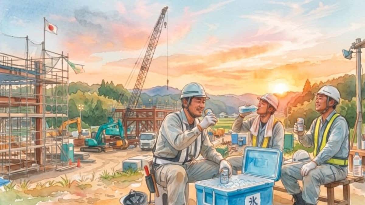 セミの声、冷たい飲み物、夕方の風。建設現場の「夏だなあ」