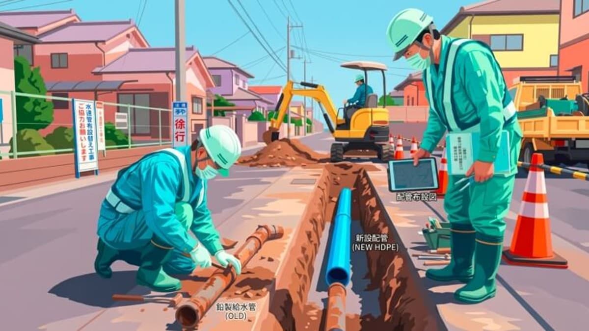 鉛製給水管ゼロへ本気の国交省、中小事業者向け手引きを全面刷新