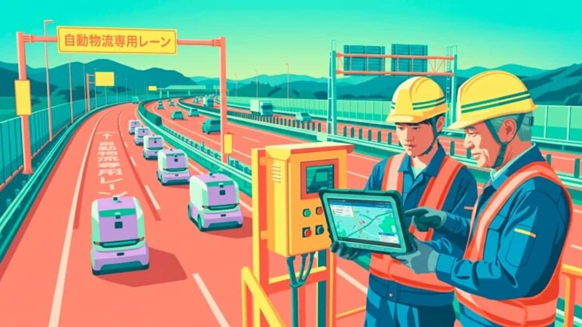 人手不足の切り札?自動物流道路の実証に建設大手7組が参加