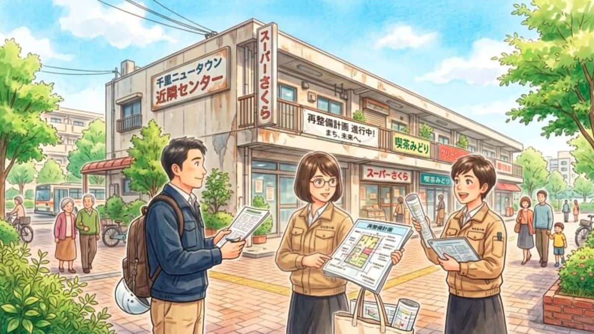 老朽化した千里の近隣センター、豊中市が再整備の可能性を検討