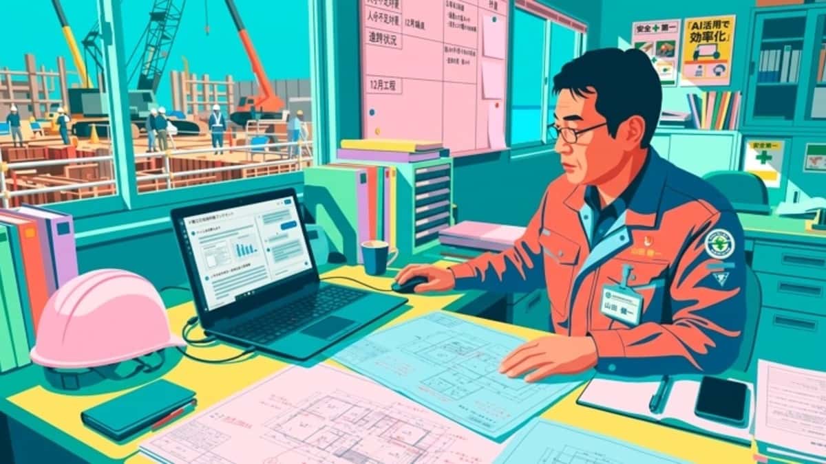 人手不足の建設業、AIで現場の負担を減らす