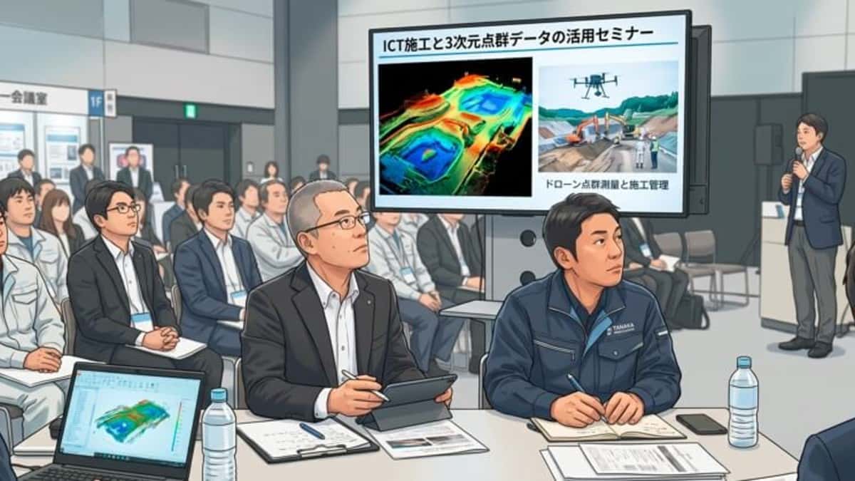 栃木県でインフラDXセミナー開催!中小建設業がICT施工と3次元データを現場に活かす実践手法