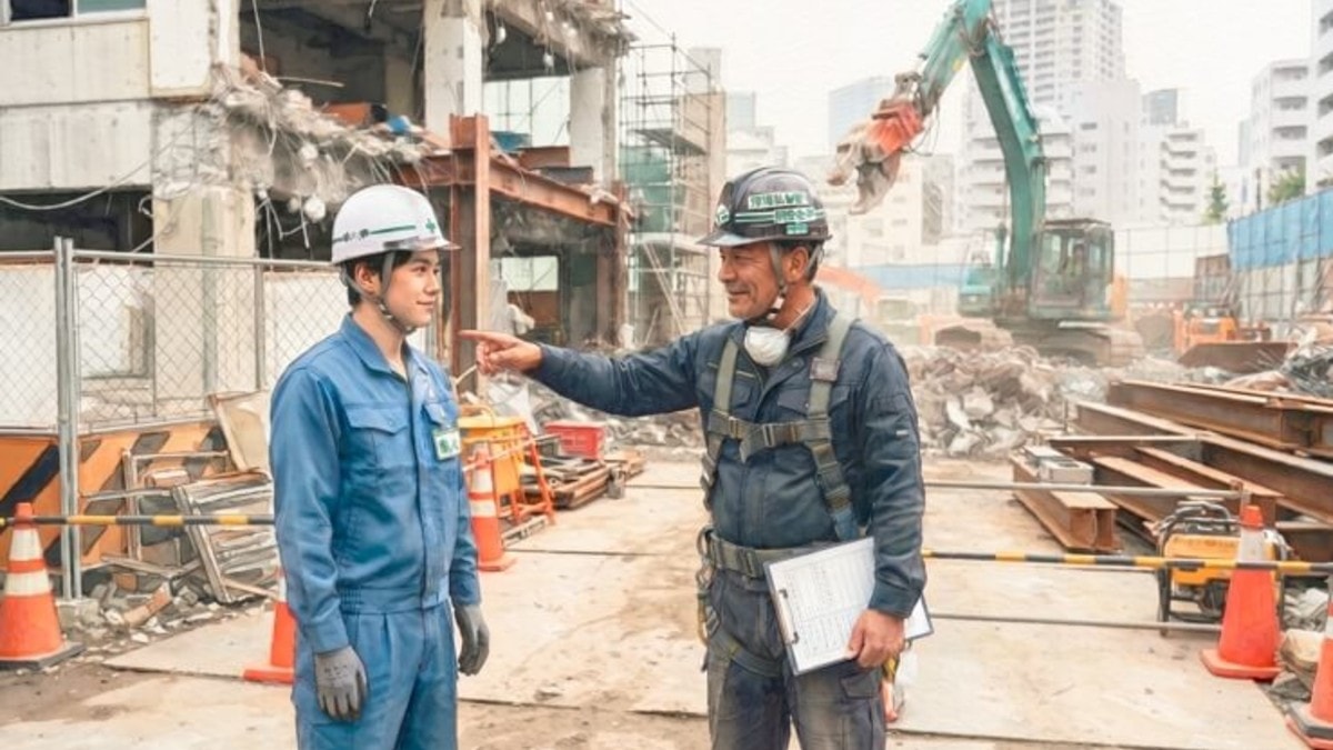 解体工事の新人教育、初日に伝えたい安全ルールと現場の約束