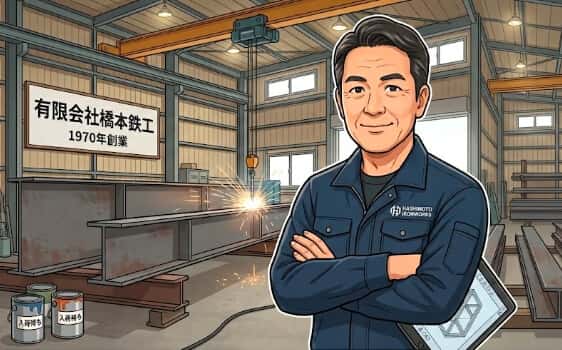 🔩「品質には自信を持ってお出しできる」──栃木・真岡の鉄骨加工一筋、有限会社橋本鉄工が守り続けてきたもの