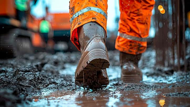 雨の日に事故が増える理由|滑落・転倒を防ぐ現場ルールとは☔🏗️