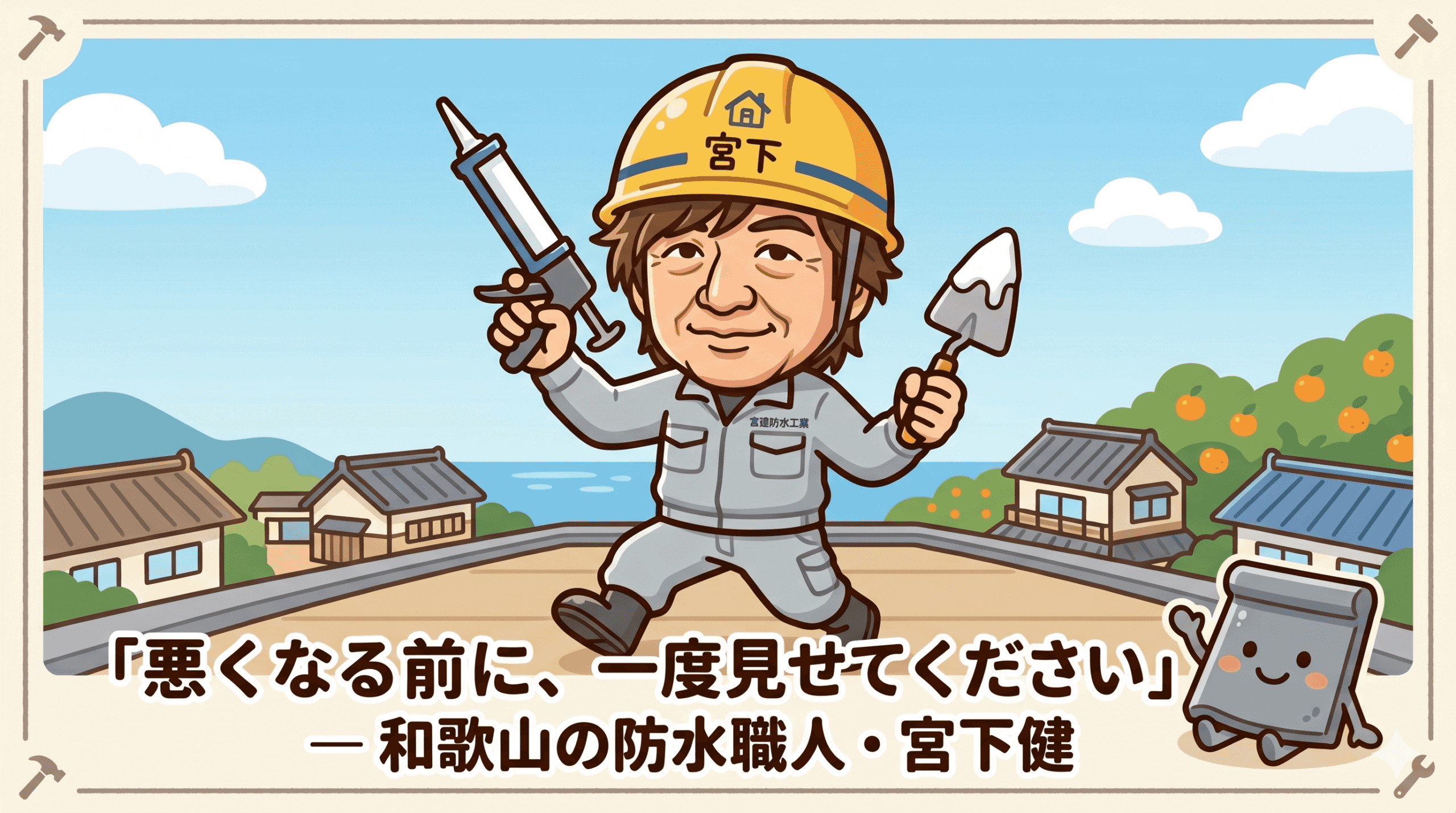 🏠「悪くなる前に、一度見せてください」──和歌山の防水職人・宮下健が36年伝え続けてきたこと