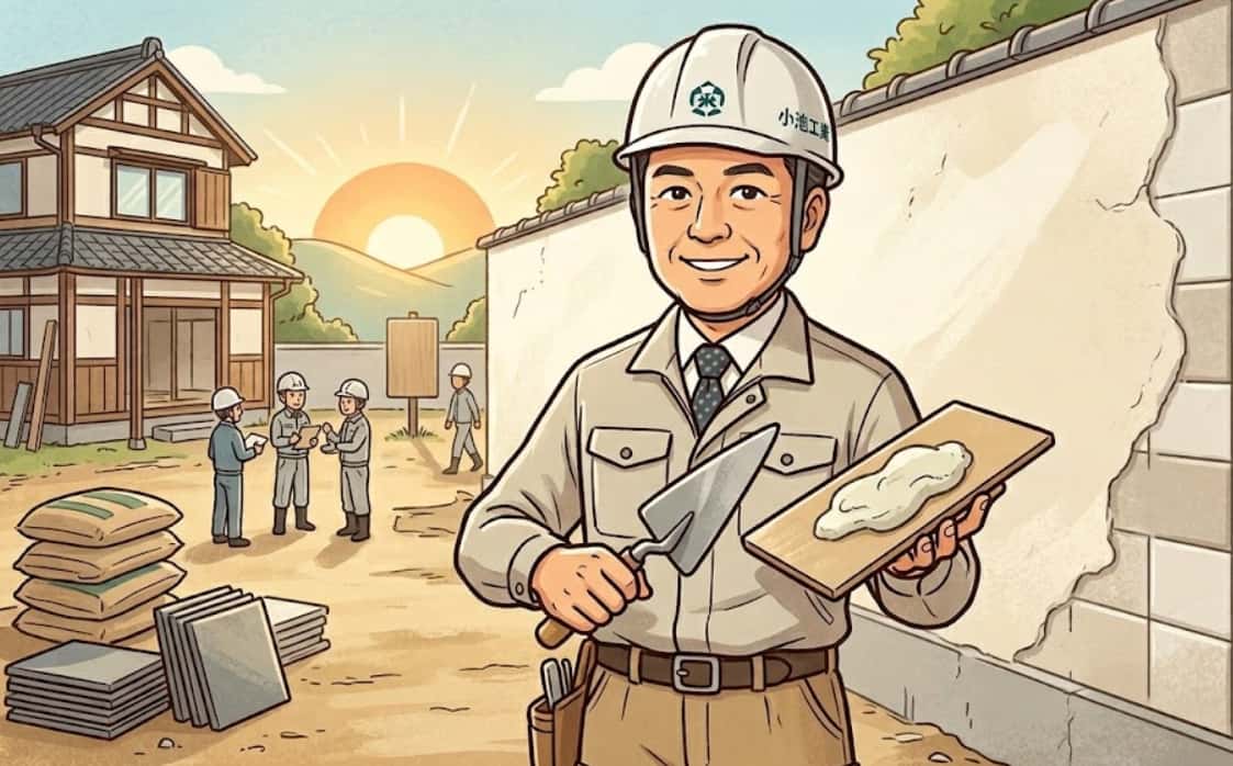 🏗️「人間を買ってもらうことがスタート」──小池工業が30年守り続けてきた左官職人の誇り