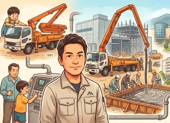 🏗️「小学生の頃からポンプ車が庭にあった」──箕郷圧送工業・林氏が語る圧送一筋の仕事哲学