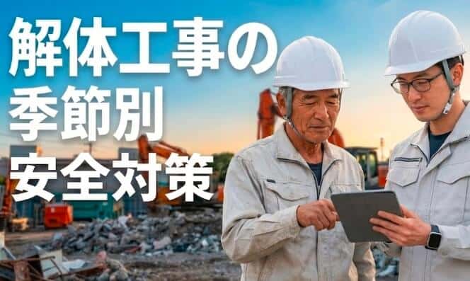 事故ゼロは「段取り8割」!解体現場で命と信用を守る季節別安全対策の極意