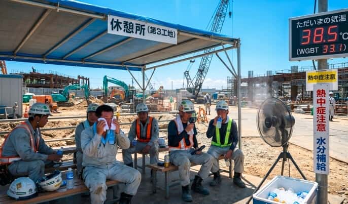 猛暑による作業中断で労務費が増える? 国交省が熱中症対策の新ルールを試行